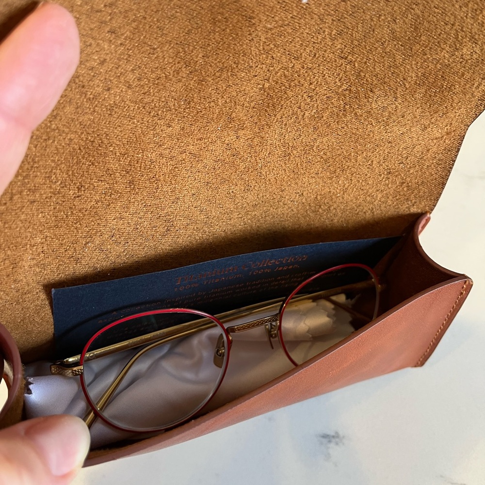 Etnia Barcelona Titanium Red Rimmed Glasses